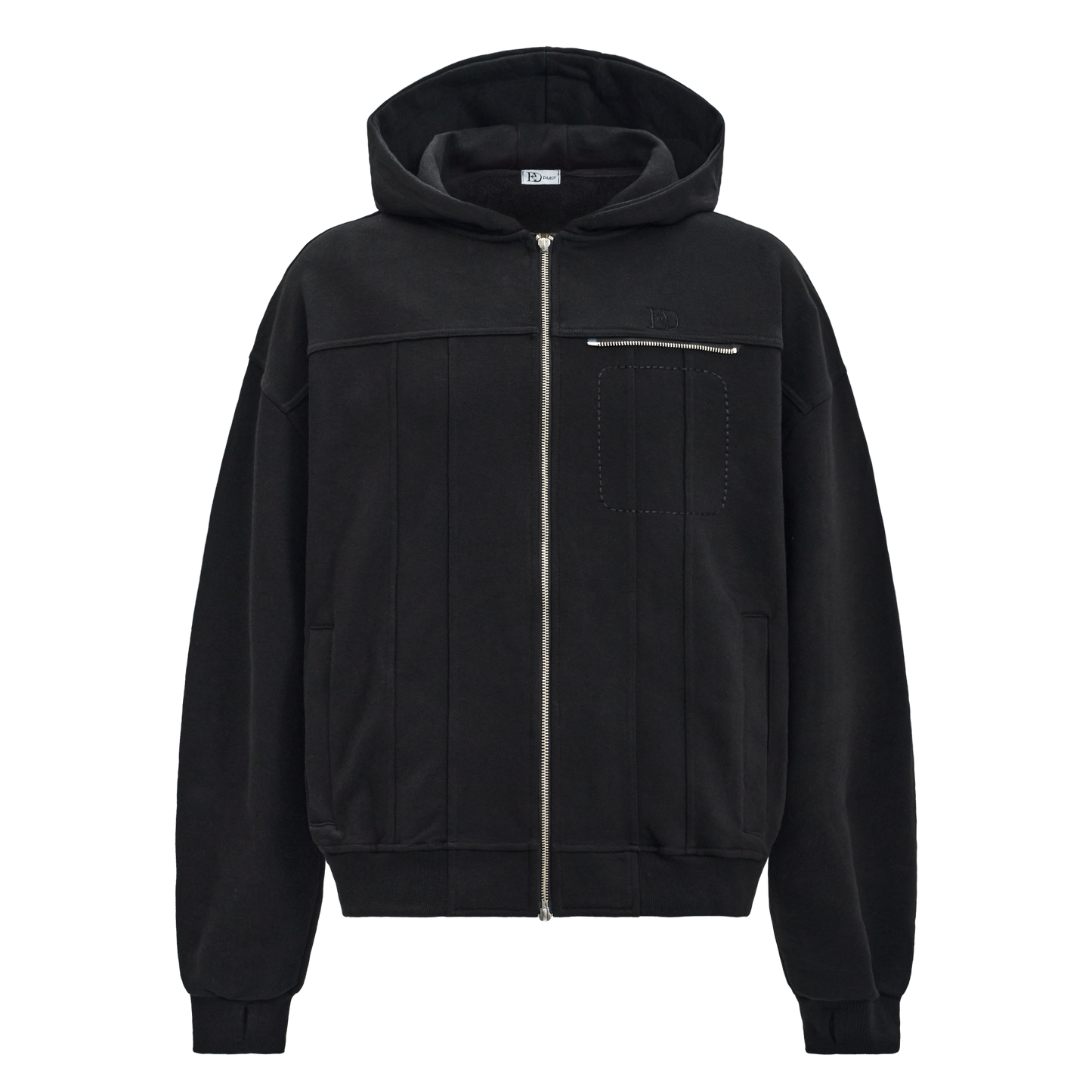 Modular Hoodie Zip-Up(Black)