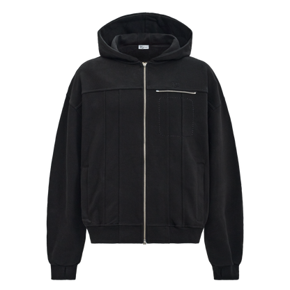Modular Hoodie Zip-Up(Black)