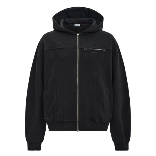 Modular Hoodie Zip-Up(Black)