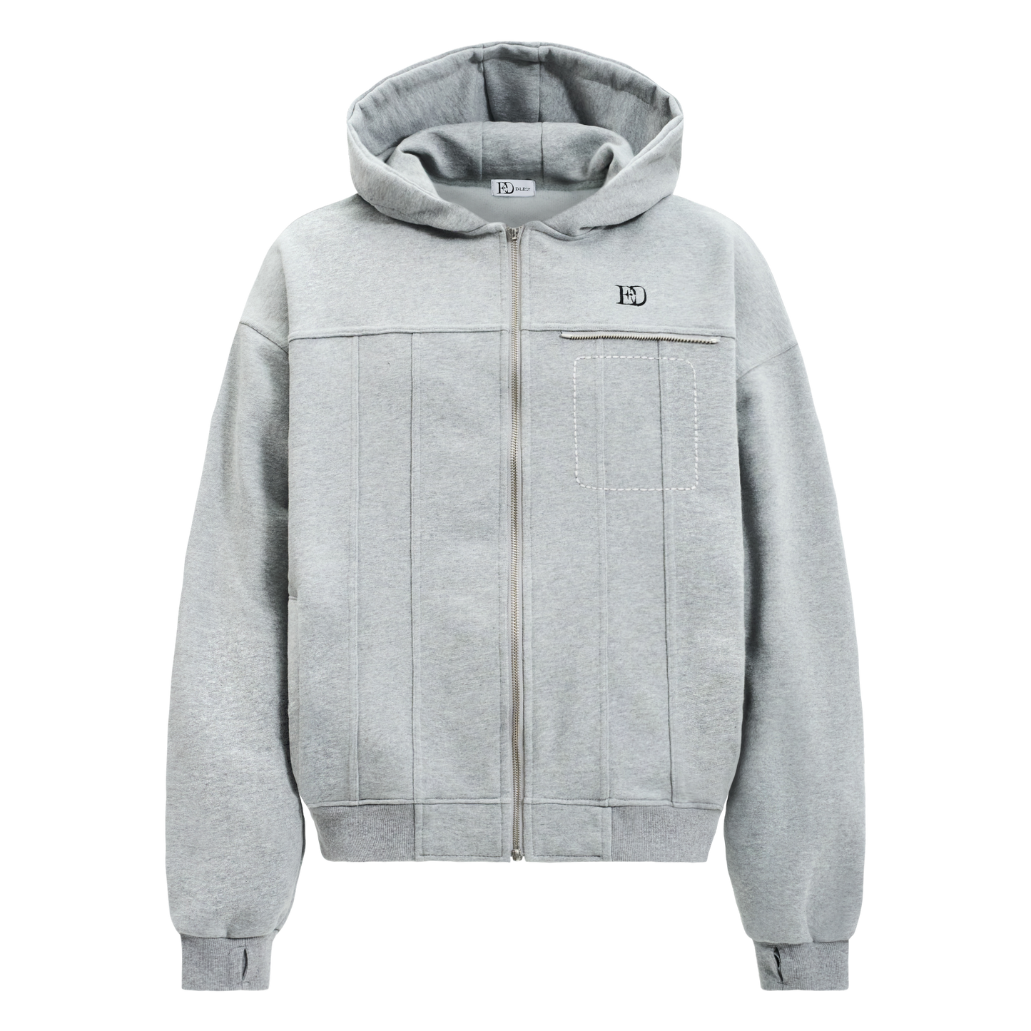 Modular Hoodie Zip-Up(Gray)