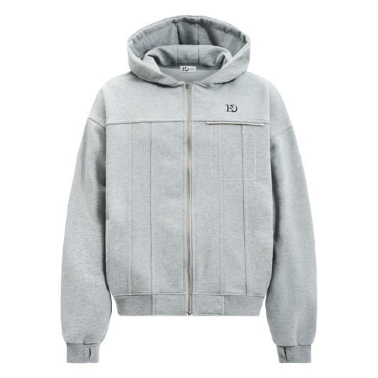 Modular Hoodie Zip-Up(Gray)