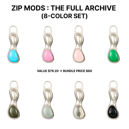 ZIP MODS : THE FULL ARCHIVE (8-COLOR SET)
